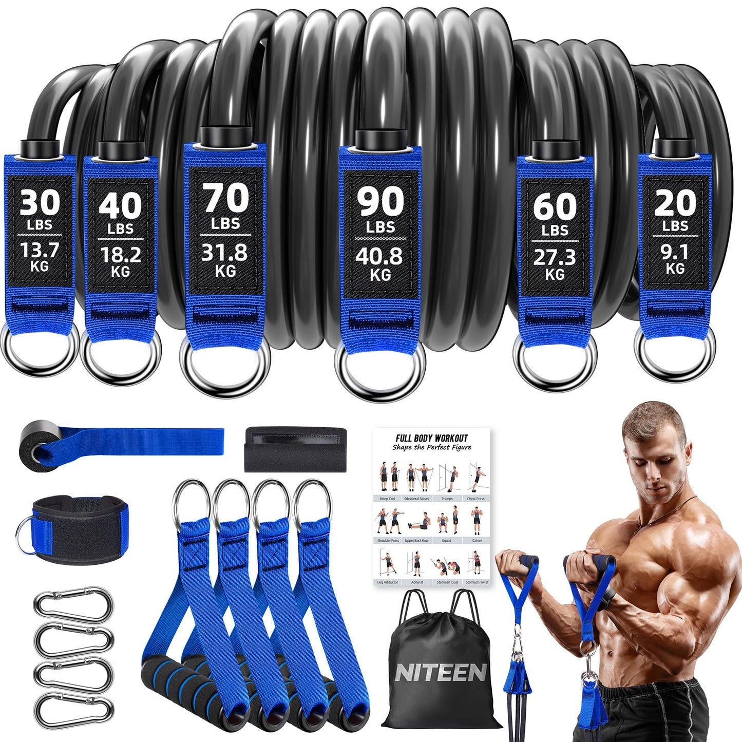 Ultimate Resistance Band Set 310lbs