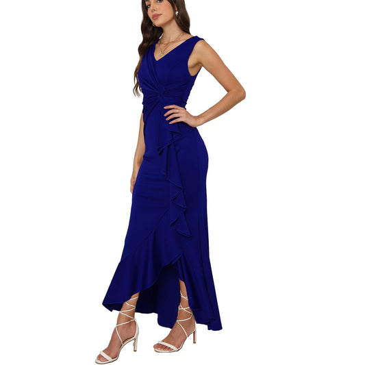 Elegant Black Evening Gown for Wedding Guests